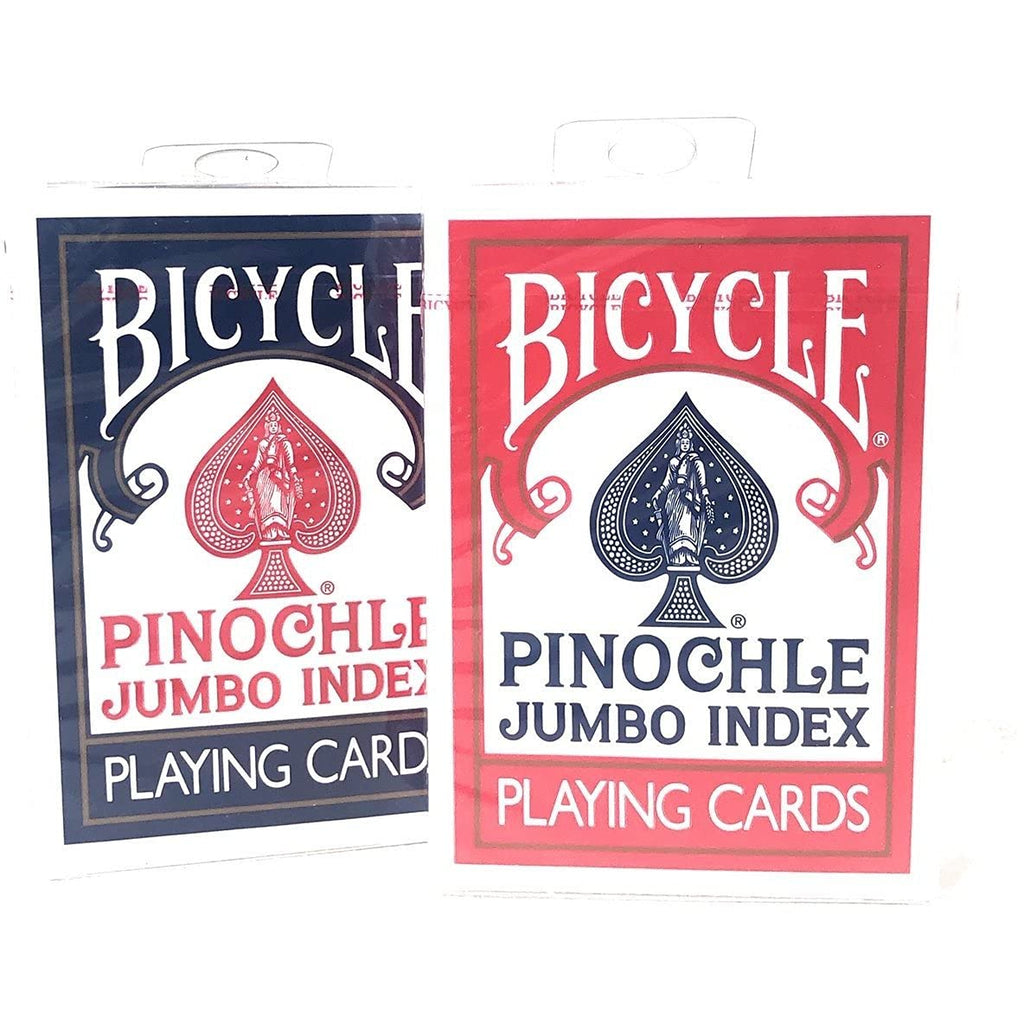 Bicycle Pinochle Playing Cards Jumbo Index 2 Decks - BeesActive Australia