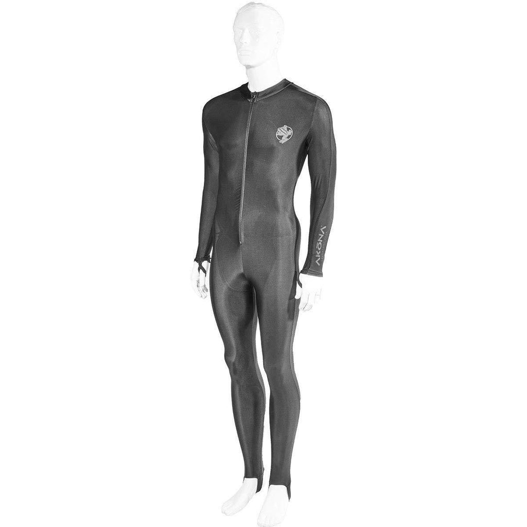 [AUSTRALIA] - AKONA Skin Suit. Full Suit Made of Spandex. A Rash Guard for The Entire Body Black Medium 