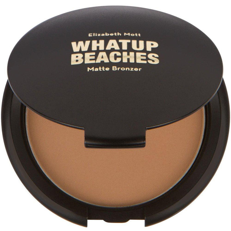 Vegan and Cruelty-Free - Fine, Lightweight Bronzer Powder for Face: Elizabeth Mott Whatup Beaches Facial Bronzing Powder for Contouring and Sun Kissed Coverage - Matte (10g) Matte Bronzer - BeesActive Australia