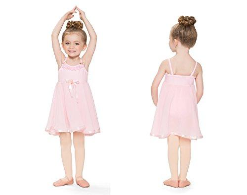 [AUSTRALIA] - Empire Waist Dance Ballet Leotard Dress Pink Small 