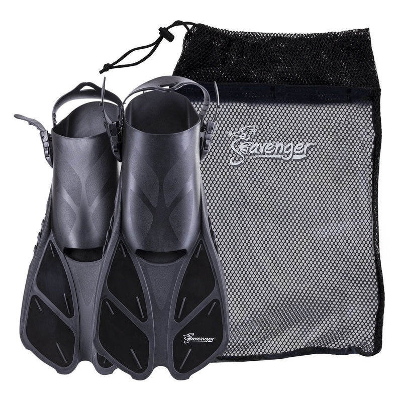 Seavenger Torpedo Snorkeling Fins for Travel Black XS/XXS - BeesActive Australia