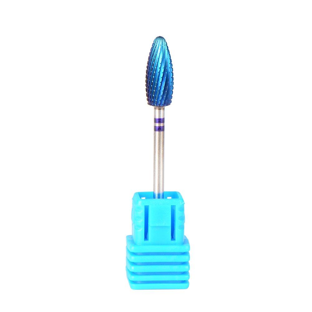 SpeTool Carbide Blue Nano Coated Nail Gel Remove Polishing Bit Salon Tool, 6x15MM - BeesActive Australia