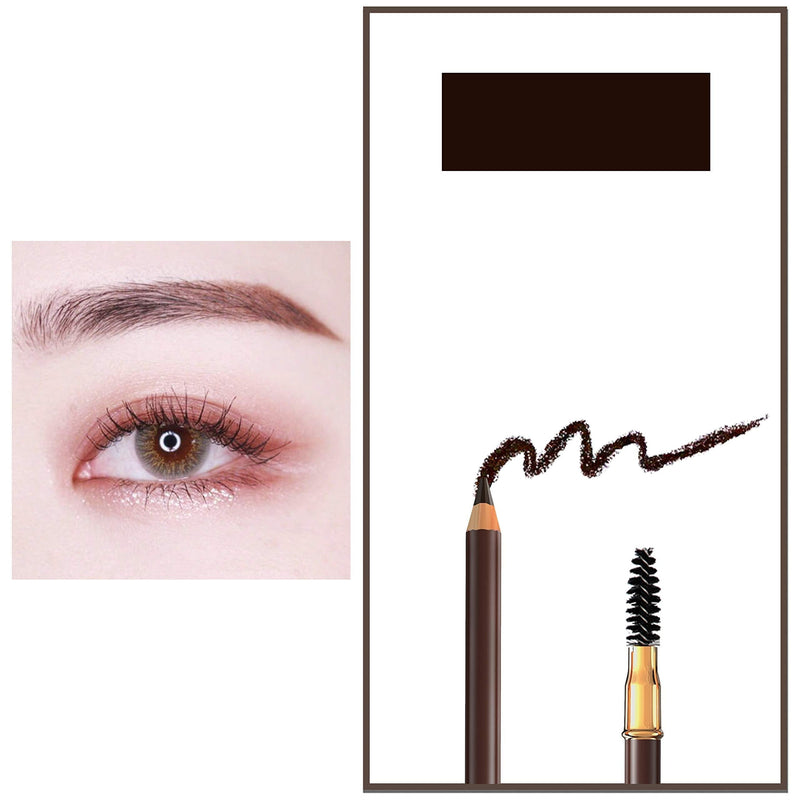 1 pcs Makeup Eyebrow Enhancer 12H Long Lasting Sweat &Waterproof Eyebrow Pencil Pen Dark Brown Eye Brow Pencil 5 Colors to Choose (2# Dark Brown) 2# Dark Brown - BeesActive Australia