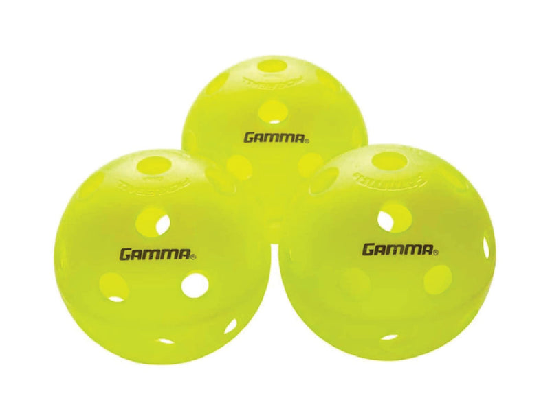 Gamma Photon Indoor or Outdoor Pickleballs, USAPA Approved,High-Visibility, Bright and Durable, Engineered for True Flight, Available in 3 Pack, 6 Pack, 30 Bucket, 60 Pack - BeesActive Australia