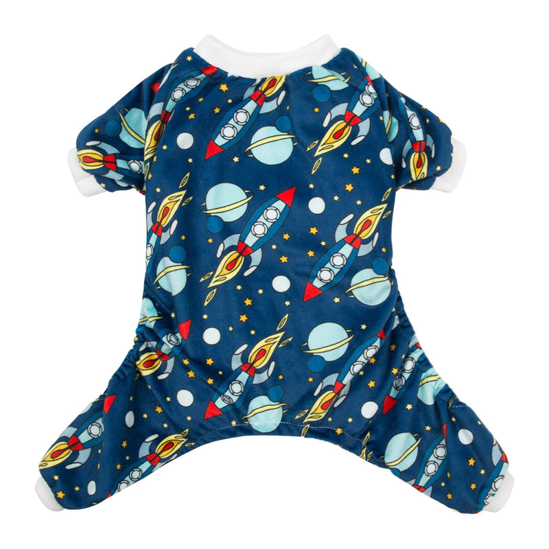 CuteBone Dog Pjs Onesies Pet Clothes Jumpsuit Cat Apparel Soft Puppy Pajamas X-Large Rocket - BeesActive Australia