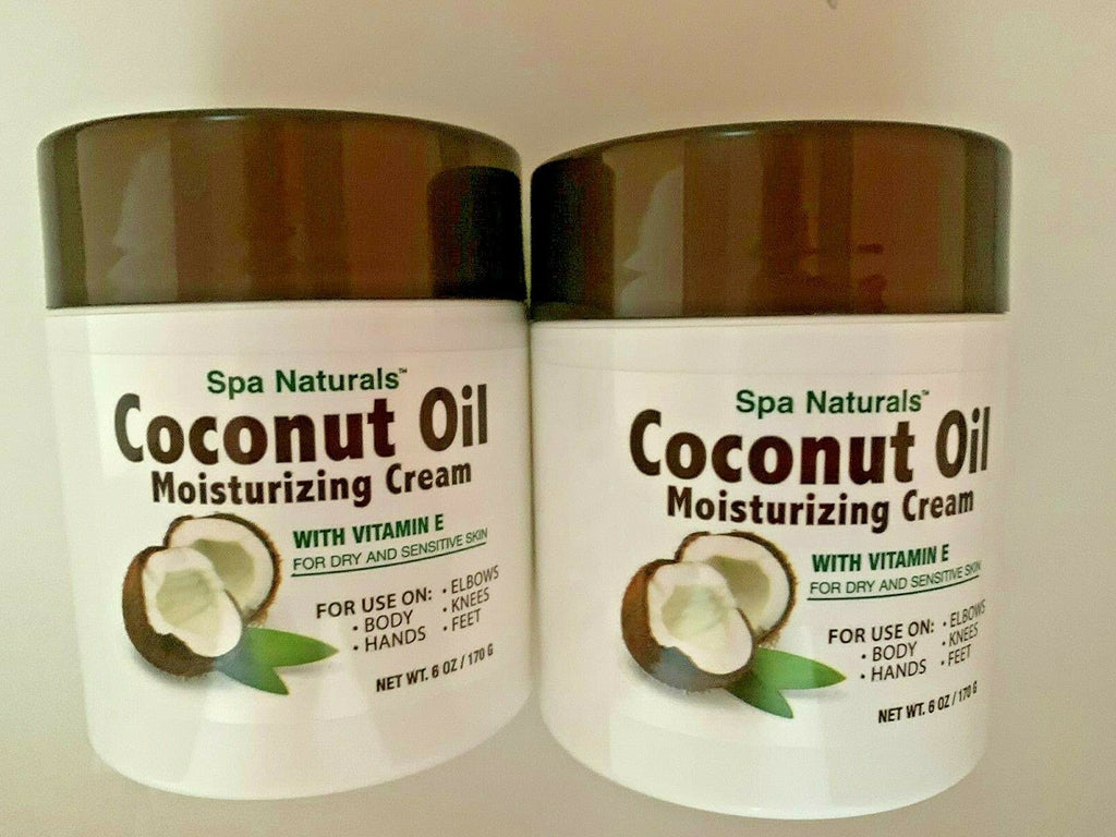 Spa Naturals Extra Virgin Coconut Oil Moisturizing Cream, 12oz (2 Pack) - BeesActive Australia