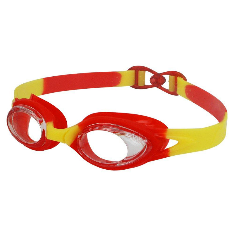 [AUSTRALIA] - LANE4 Junior Swim Goggle - Anti-fog UV Protection Anti-glare, Silicone Seals Strap, Easy-adjustment Quick Fit Comfortable No leaking for Junior, Kids, Children A33565 Red 