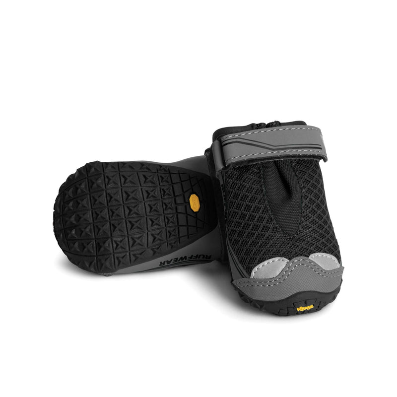 RUFFWEAR, Grip Trex Dog Boots, Outdoor Booties with Rubber Soles for Hiking and Running 2.5 in (2 Boots) Obsidian Black - BeesActive Australia