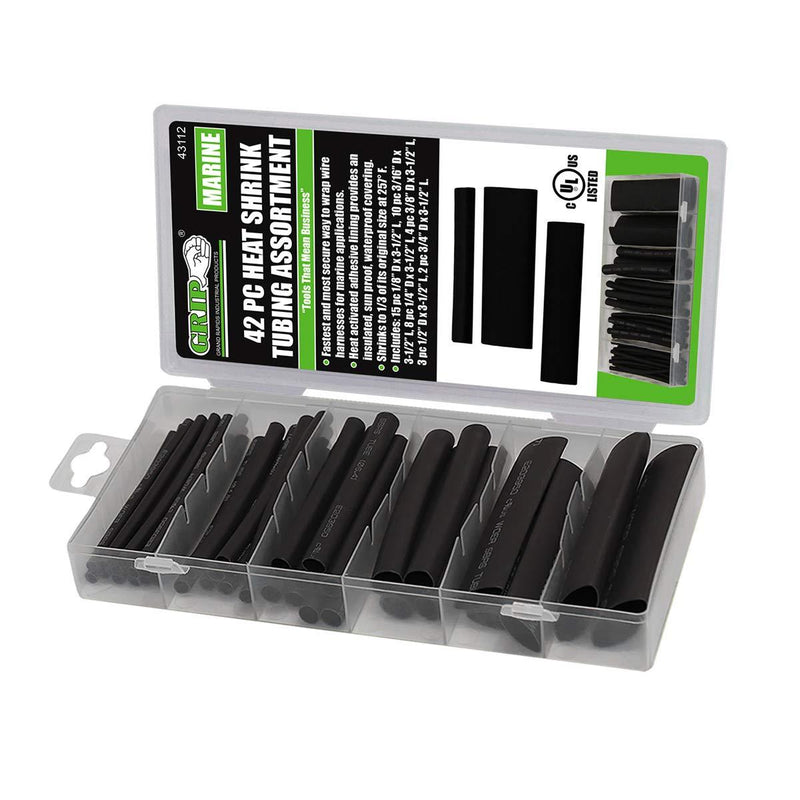 [AUSTRALIA] - GRIP (GRAND RAPIDS INDUSTRIAL) Grip 42 pc Marine Heat Shrink Tubing Assortment 