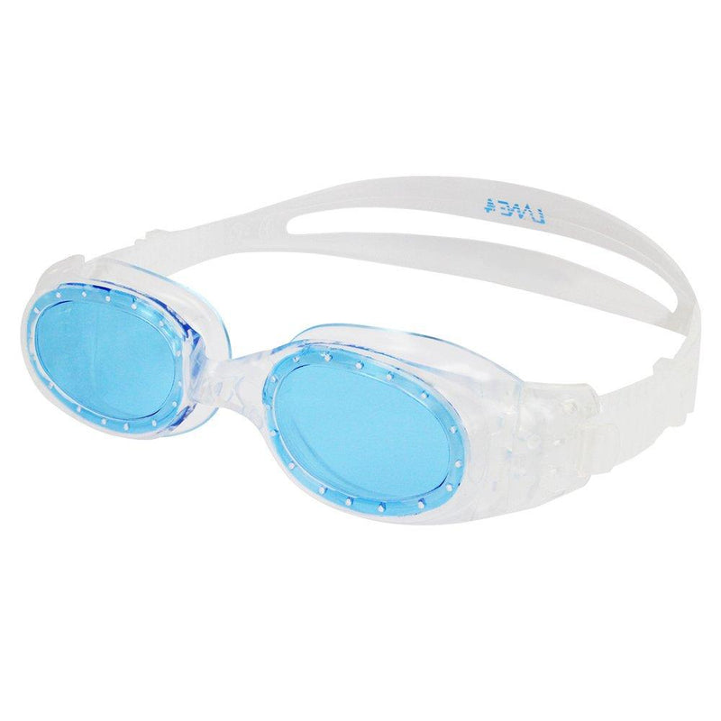 [AUSTRALIA] - LANE 4 Junior Swim Goggle - Flat Lenses Design, Anti-Fog UV Protection, One-Piece Frame Easy Adjusting Comfortable Leak Proof for Teens Ages 12-18#33120 (Clear) 