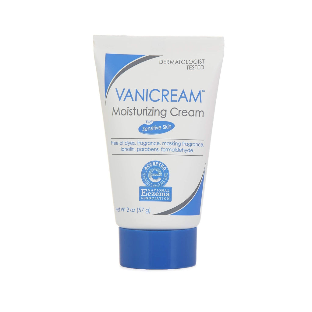 Vanicream Moisturizing Skin Cream Tube for Sensitive Skin, Soothes Red, Irritated, Cracked or Itchy Skin, Dye Free, Fragrance Free, Preservative Free, Dermatologist Tested, 2 Ounce (Pack of 1) - BeesActive Australia