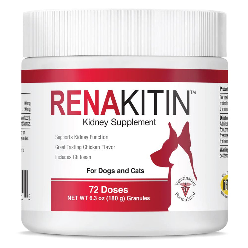 HEALTHY PETS HealthyPets Renakitin Dogs & Cats - Nutritional Supplement Enhance Renal Function Normal Urine pH, Circulation, Immune System, Urinary Tract - Kidney Support - 180 gm, Red (RENAKIT0731) - BeesActive Australia