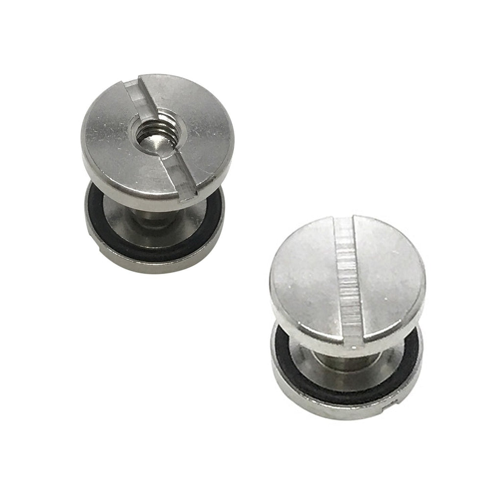 [AUSTRALIA] - Scuba Choice Backplate Stainless Steel Book Screws, Pair, Silver 