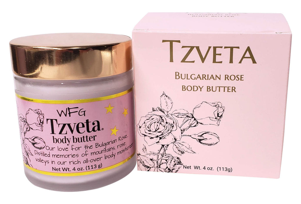 WFG WATERFALL GLEN SOAP COMPANY, LLC, Tzveta, Bulgarian rose oil body butter, shea butter, all over body moisturizer - BeesActive Australia