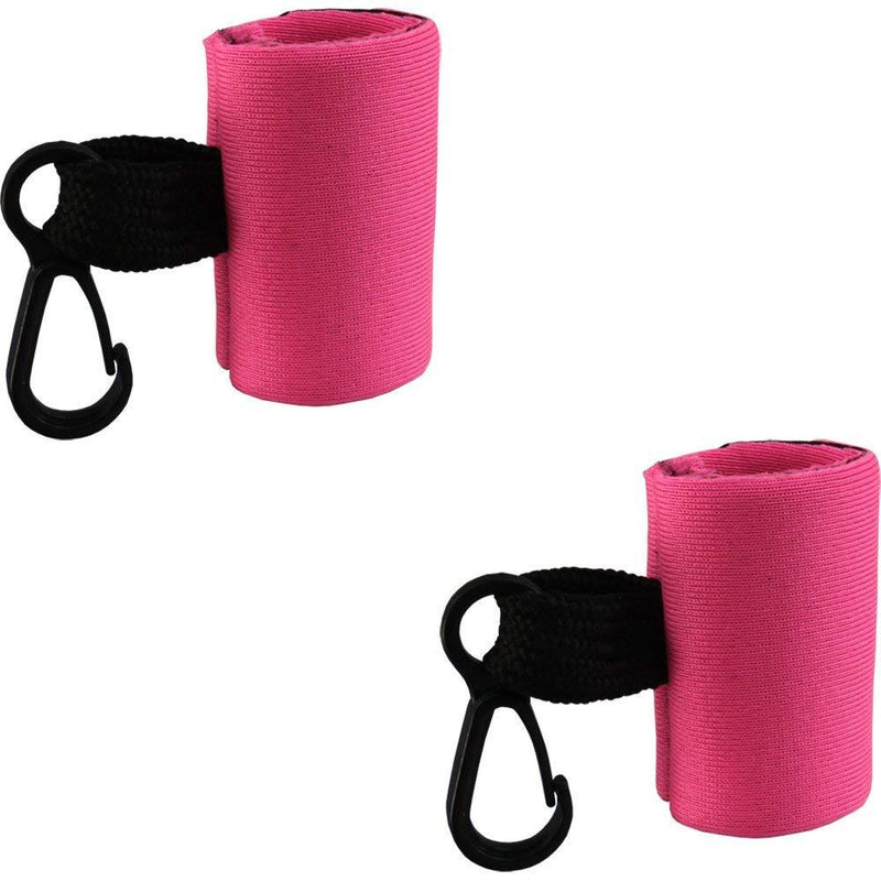 Kage 2 Clip-On Neoprene Pink Sleeve Lip Balm Holsters Lipstick Holder Key Chain - BeesActive Australia