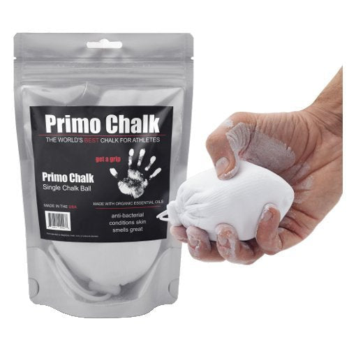 Primo Chalk - Refillable Chalk Ball - Fewer Applications Needed for Improved Focus on Weightlifting, Crossfit, Gymnastics, Rock Climbing, Gym - BeesActive Australia