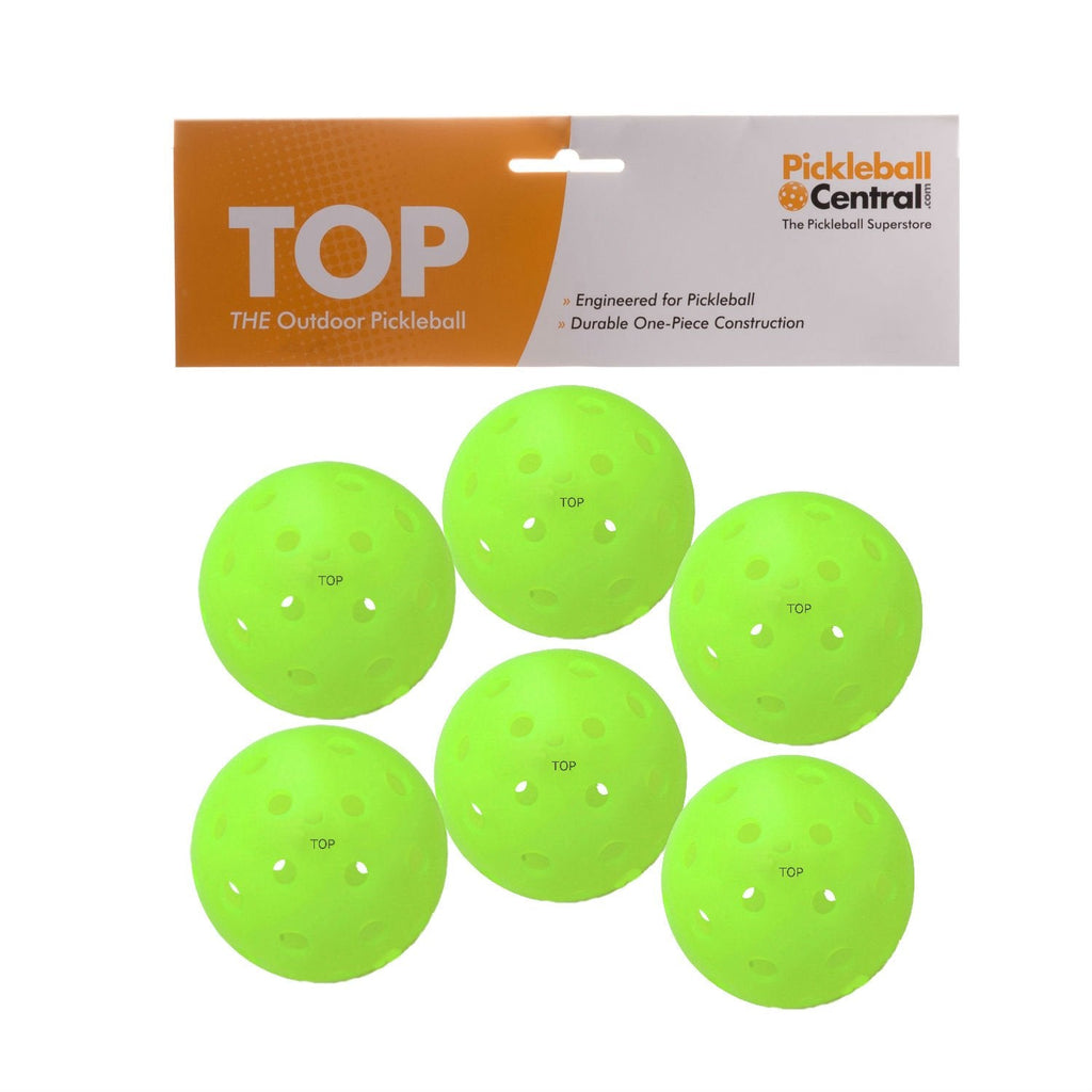 TOP Ball (The Outdoor Pickleball) - 6 Count Neon Green - BeesActive Australia