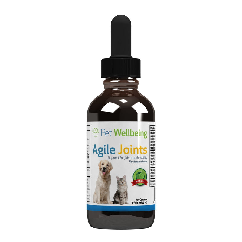 Pet Wellbeing - Agile Joints for Cats - Natural Support for Joint Mobility & Ease of Movement in Felines - 2oz (59ml.) - BeesActive Australia