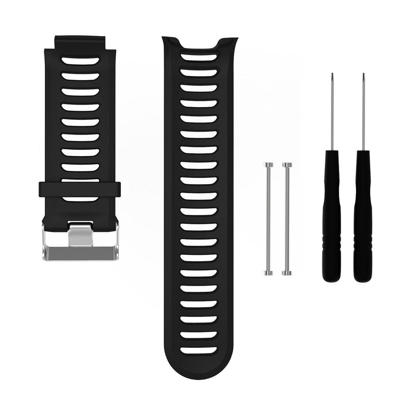 MOTONG Garmin Forerunner 910XT Replacement Band - MOTONG Silicone Strap Replacement Band for Garmin Forerunner 910XT (Silicone Black) Silicone Black - BeesActive Australia