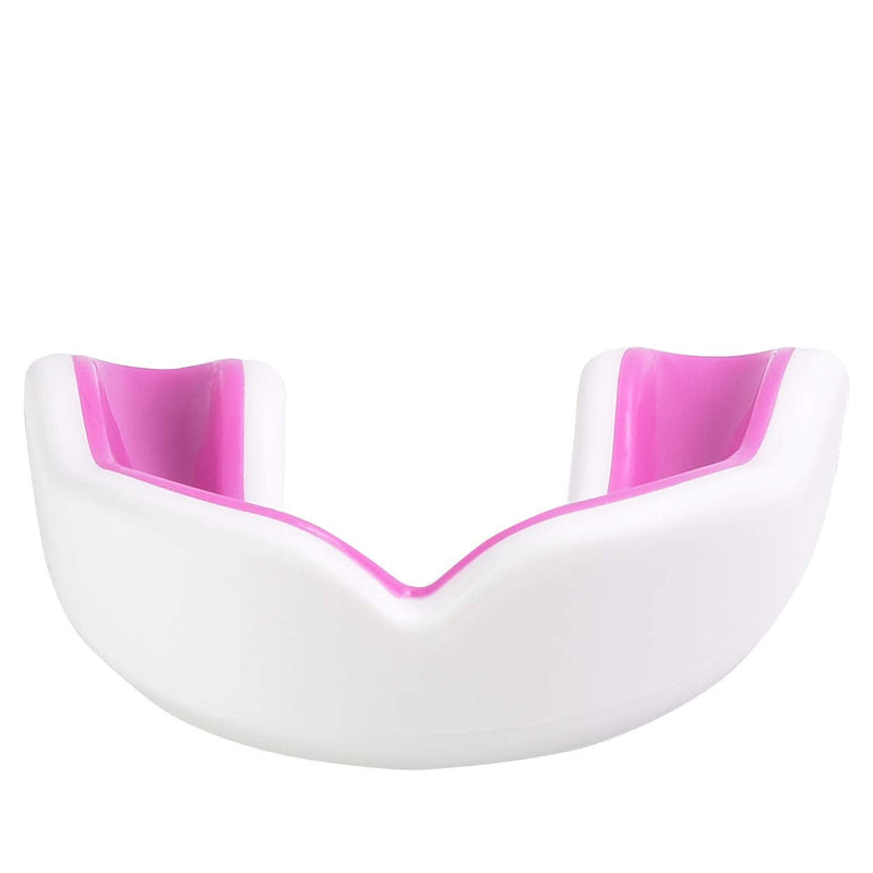 Oral Mart Sports Youth Mouth Guard for Kids (USA Flag & 3 Fangs & 15 Best Colors) | Youth Mouthguard (BPA Free) Football, MMA, Karate, Flag Football, Rugby, Boxing, BJJ, Hockey (/w Vented Case) (Youth, Strapless) Youth (Age 12 & Below) Pinky Lady - BeesActive Australia