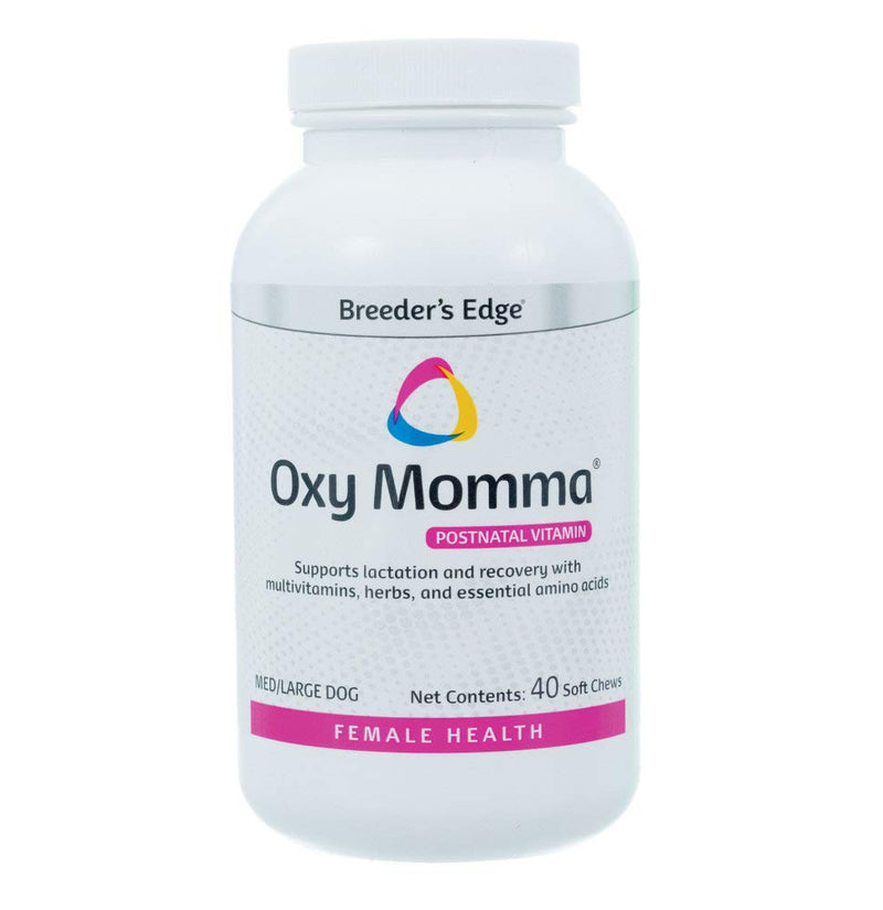 Revival Animal Health Breeder's Edge Oxy Momma- Nursing & Recovery Supplement - 40ct Soft Chews - for Dogs & Cats Medium & Large Dogs & Cats - 40ct Soft Chews - BeesActive Australia