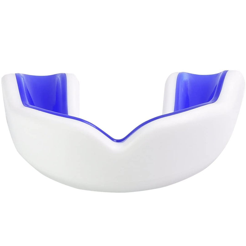 Oral Mart Sports Youth Mouth Guard for Kids (USA Flag & Vampire Fangs & 15 Colors) - Youth Mouthguard (BPA Free) MMA, Karate, Flag Football, Martial Arts, Rugby, Boxing, BJJ, Hockey (/w Vented Case) Youth (Age 12 & Below) Blue - BeesActive Australia