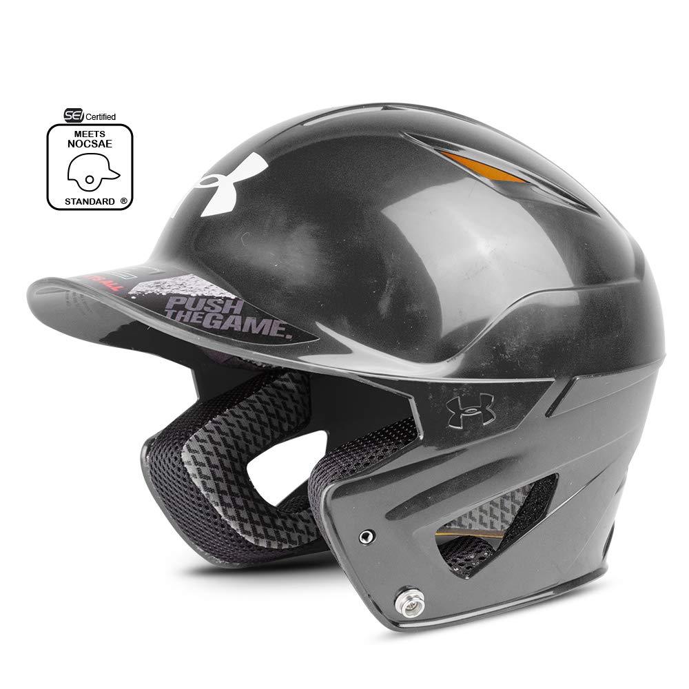 [AUSTRALIA] - Under Armour Converge Batting Helmet - Solid Coated BLACK YOUTH 