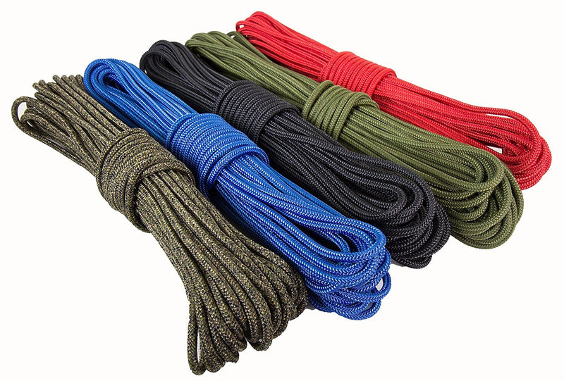 Ravenox Premium Polyester Accessory Cord | Outdoor Rope for Camping Accessories | Polyester Rope and Cord | Camping Essentials for Cargo Tie-Downs, Boating, Hunting, Fishing, Campers, and Nautical Olive Drab 4mm x 25 FT - BeesActive Australia