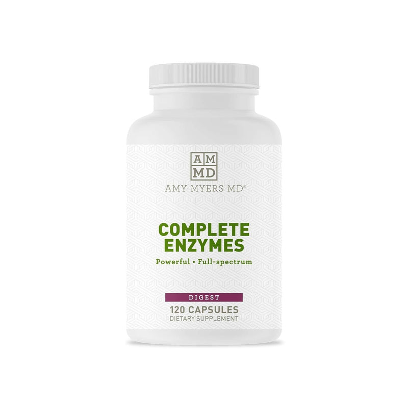 Dr. Amy Myers Digestive Enzymes Capsules – 19 Enzymes to Support Gut Health, Bloating & Gas Relief - Amylase, Lipase, Lactase, Alkaline Protease, Sucrase + More – 120 Vegetarian Capsules - BeesActive Australia