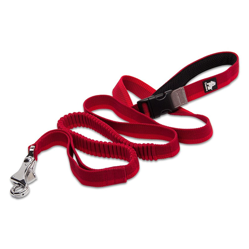 SGODA Dog Leash Hands Free Bungee Leash for Walking Running Training,Nylon Dog Lead with Soft Padded Waist Belt Large length 6.5-11Feet Red - BeesActive Australia