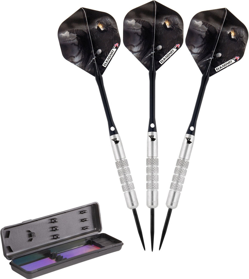 [AUSTRALIA] - Elkadart Wizard 80% Tungsten Steel Tip Darts with Storage/Travel Case 24 Grams 