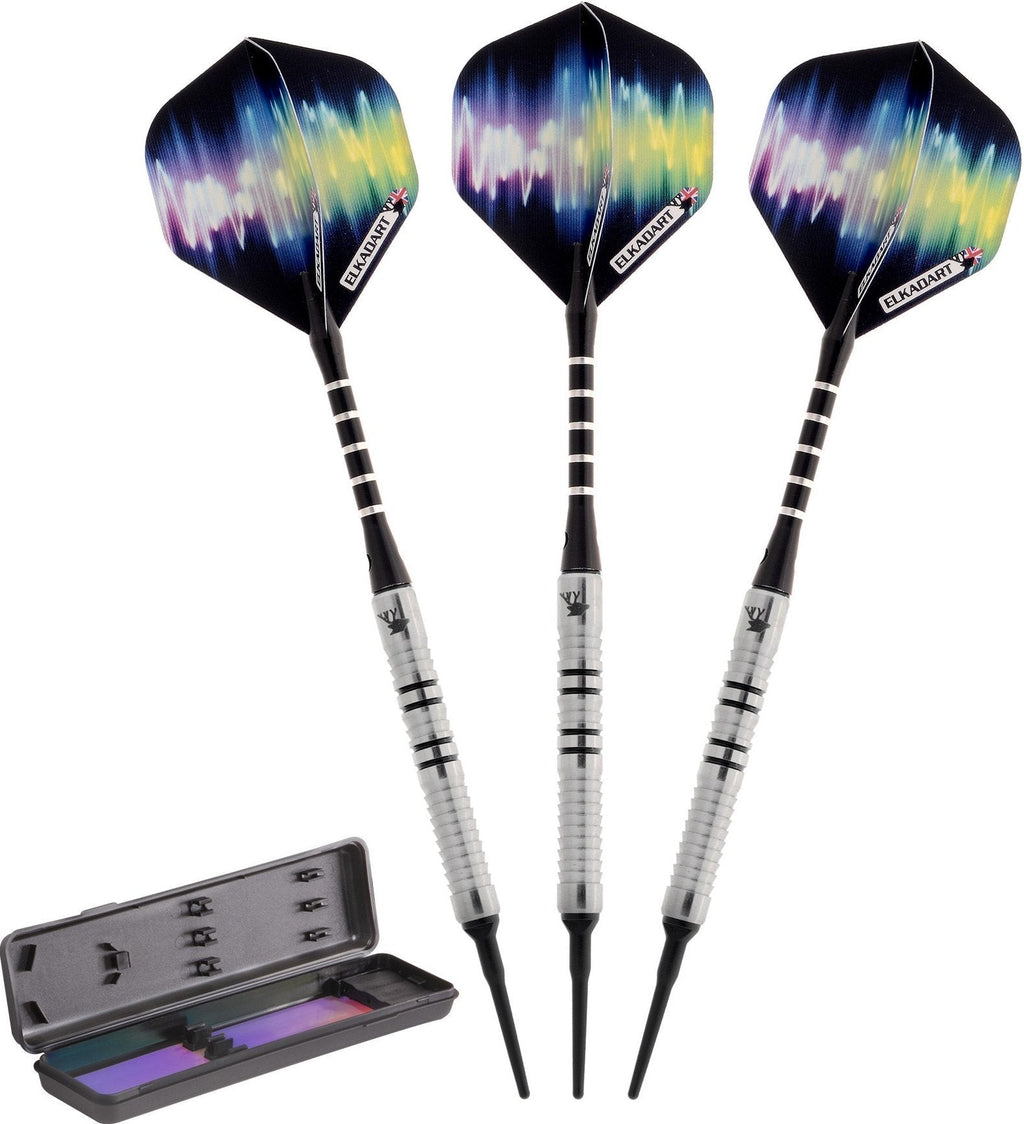 [AUSTRALIA] - Elkadart Ultra Sonic 80% Tungsten Soft Tip Darts with Storage/Travel Case 18 Grams 