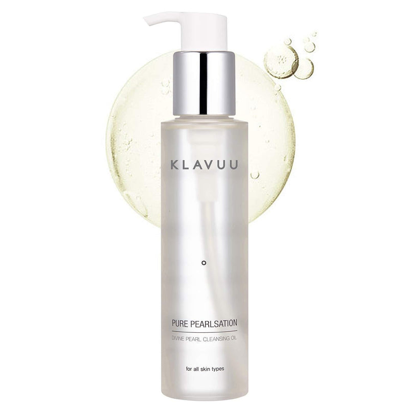 KLAVUU Pure Pearlsation Divine Pearl Cleansing Oil 150ml (5.1 fl.oz.) - Deep Pore Cleansing with Premium Pearl Extract, Skin Shine and Clearing, One Step Makeup Cleanser - BeesActive Australia