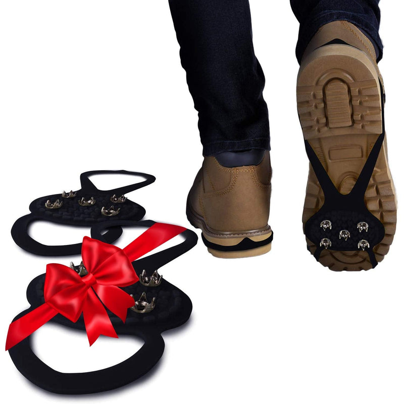 Perfect Life Ideas Ice Grippers Cleats for Shoes and Boots - 2 Pack Anti Slip Shoe Grip Crampons Spikes for Snow and Ice Make Winter Walking Safer and Provide Stability for Both Men and Women - BeesActive Australia