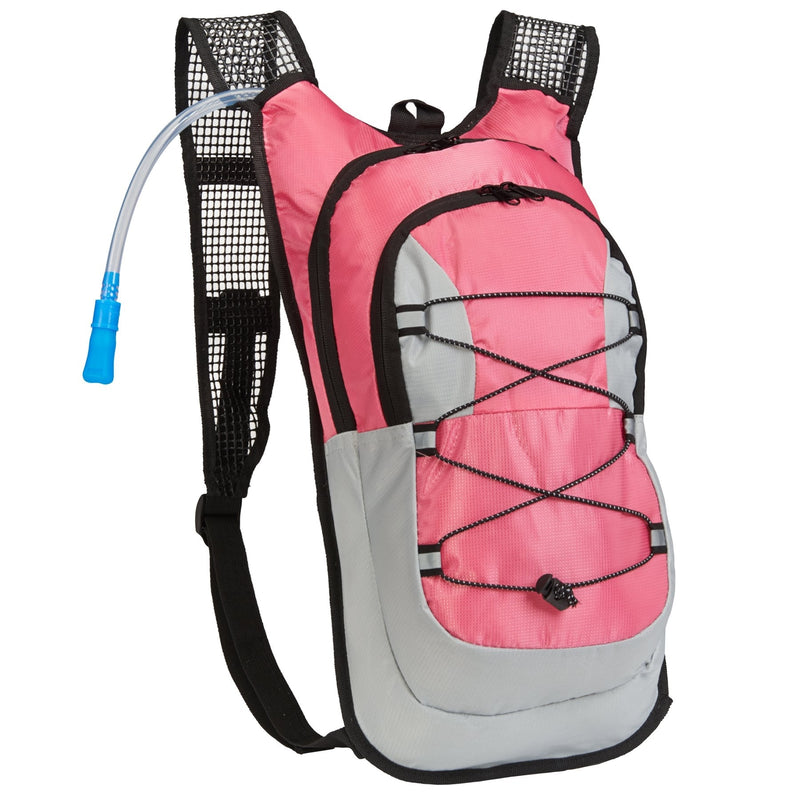 Northwest Survival Hydration Pack - 2 Liter Water Bladder with Extra Large Storage Compartment, Pink - BeesActive Australia