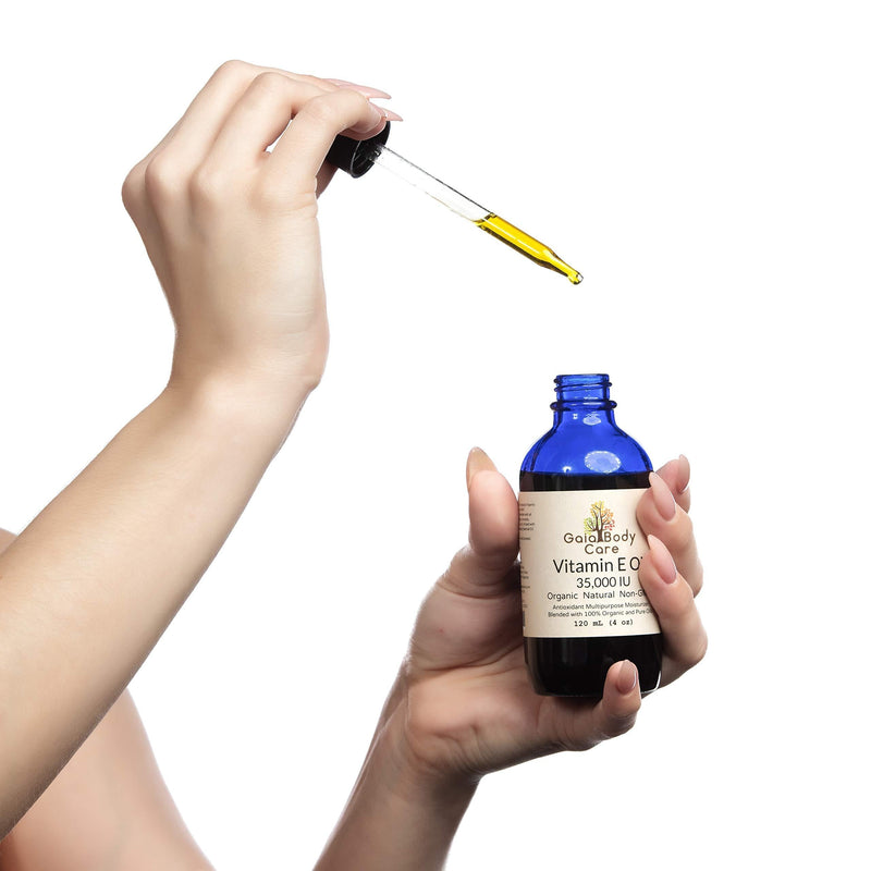 SALE - Organic Vitamin E Oil for Skin - 35,000 IU - True Organic and All Natural Super Blend for Anti-aging and Dry Skin 4 oz / 120 mL - BeesActive Australia