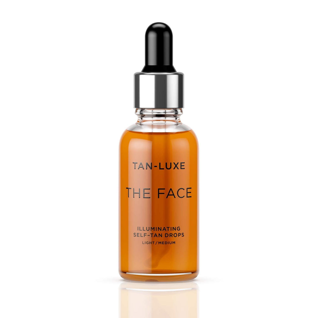 TAN-LUXE The Face - Illuminating Self-Tan Drops to Create Your Own Self Tanner, 30ml - Cruelty & Toxin Free - Light/Medium - BeesActive Australia