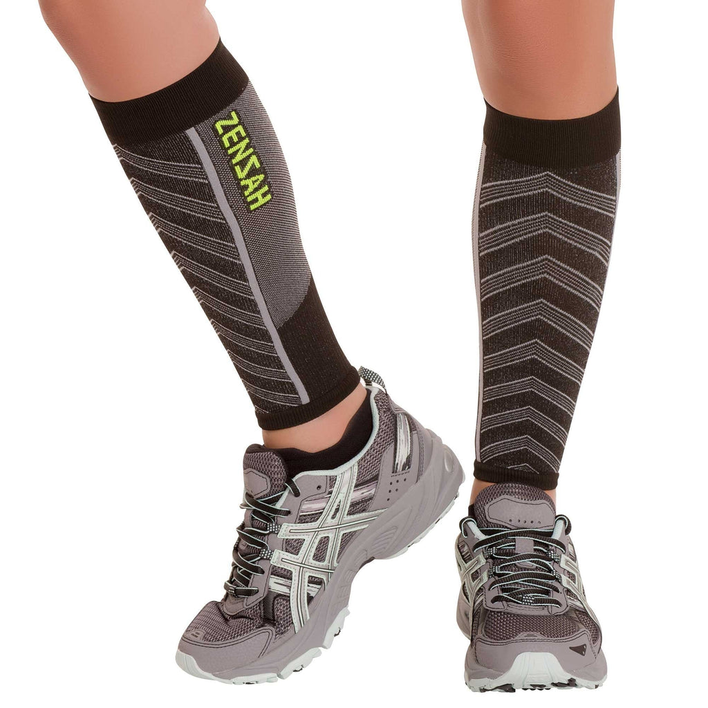 Featherweight Compression Leg Sleeves –Relieve Shin Splints (MD Black Small - BeesActive Australia