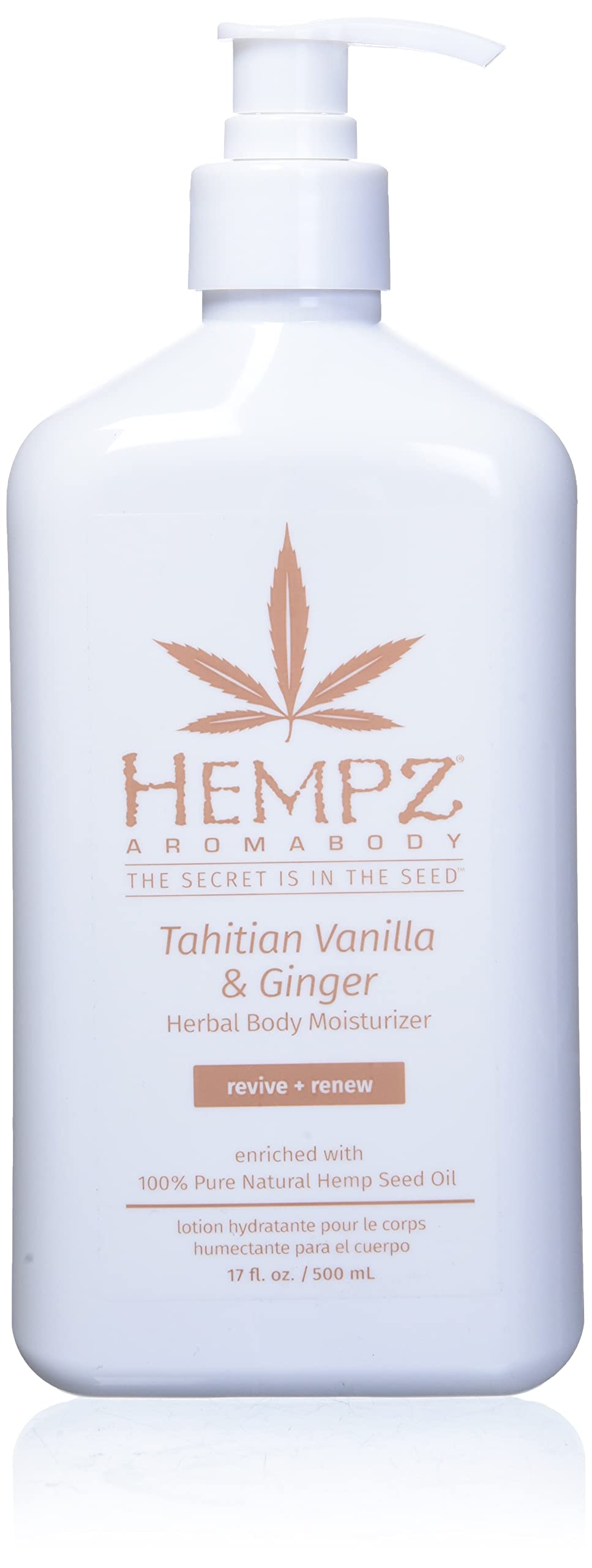 Hempz Tahitian Vanilla & Ginger Herbal Body Moisturizer, 17 Ounce - BeesActive Australia