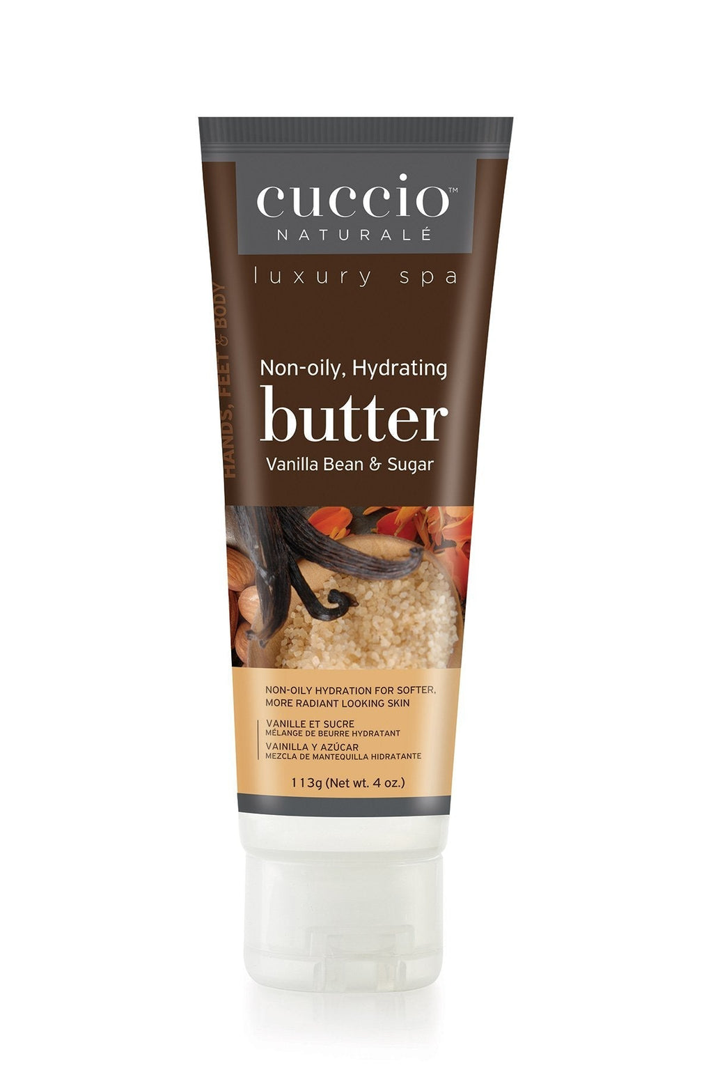 Cuccio Naturale Butter Blend Vanilla Bean and Sugar - Non-Greasy Moisturizing Butter Body Cream - Comforting and De-stressing - Paraben and Cruelty Free with Natural Ingredients - 4 oz 4 Ounce (Pack of 1) - BeesActive Australia