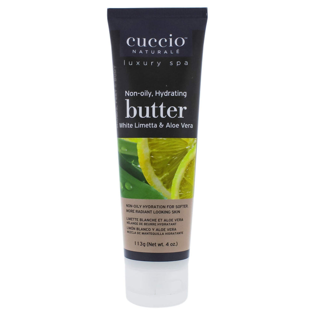 Cuccio Naturale Butter Blend White Limetta and Aloe Vera - Non-Greasy Moisturizing Butter Body Cream - Refreshing and Soothing - Paraben and Cruelty Free with Natural Ingredients - 4 oz. 4 Ounce (Pack of 1) - BeesActive Australia