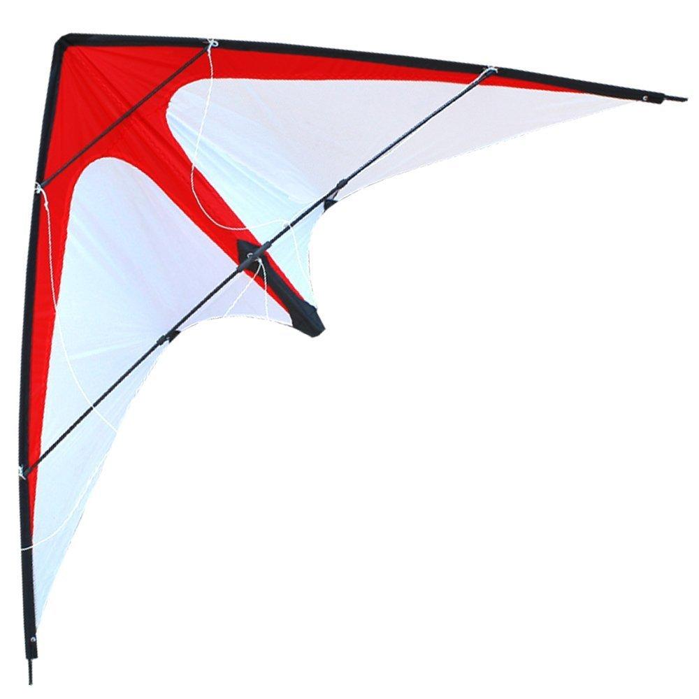 [AUSTRALIA] - HENGDA KITE New 48 Inch Stunt Kite Outdoor Sport Fun Toys Dual Line Sport Kite - Includes Kite Line and Bag Red Arrow-48 Inch 