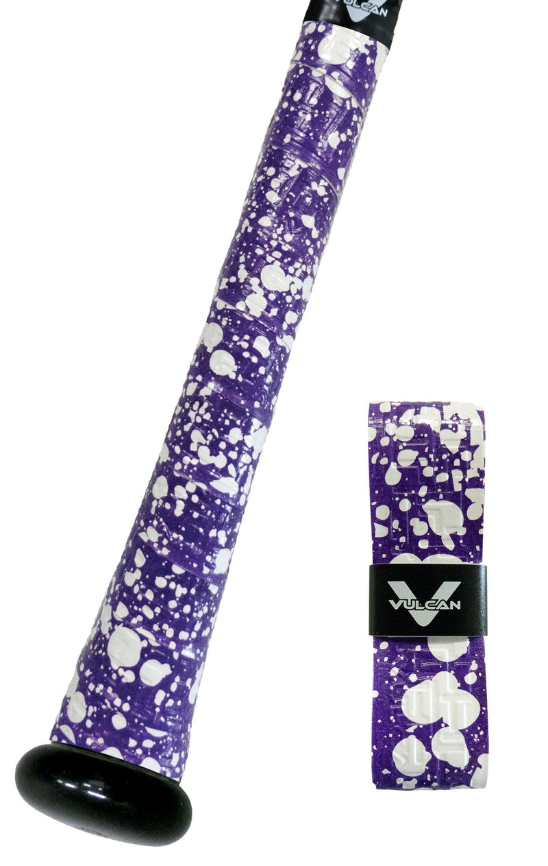 [AUSTRALIA] - Vulcan Bat Grip, Vulcan 1.75mm Bat Grip, Purple Splatter 