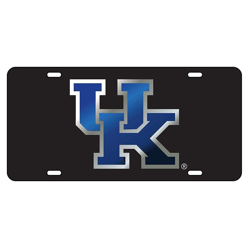 Kentucky Wildcats Black w/Blue UK Mirrored License Plate Tag - BeesActive Australia