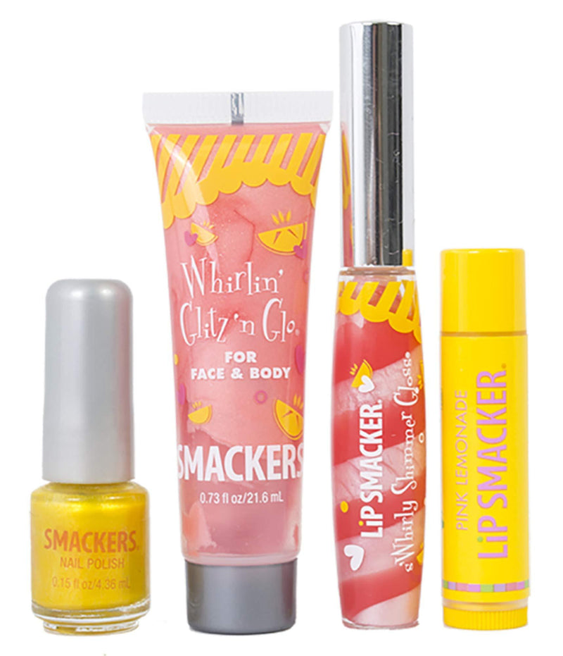 Smackers Pink Lemonade Glam Bag Makeup Set (Lip Balm, Lip Gloss, Nail Polish, & Lotion), 1 Set - BeesActive Australia