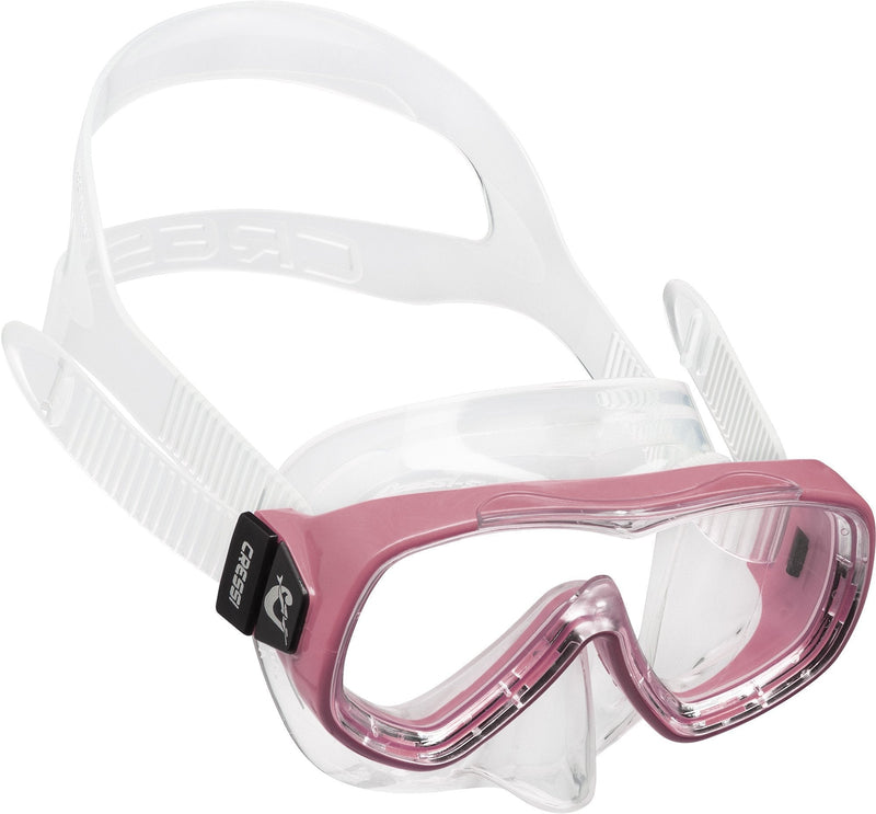 [AUSTRALIA] - Cressi PIUMETTA, Kiddy Small Dive Mask Aged 2, 3, 4, 5, 6, 7 Years - Cressi: Italian Quality since 1946 Clear/Pink 