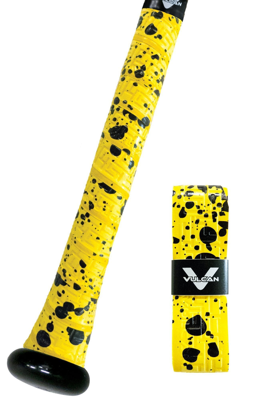 [AUSTRALIA] - Vulcan Yellow Splatter Standard Bat Grip 1.75mm 