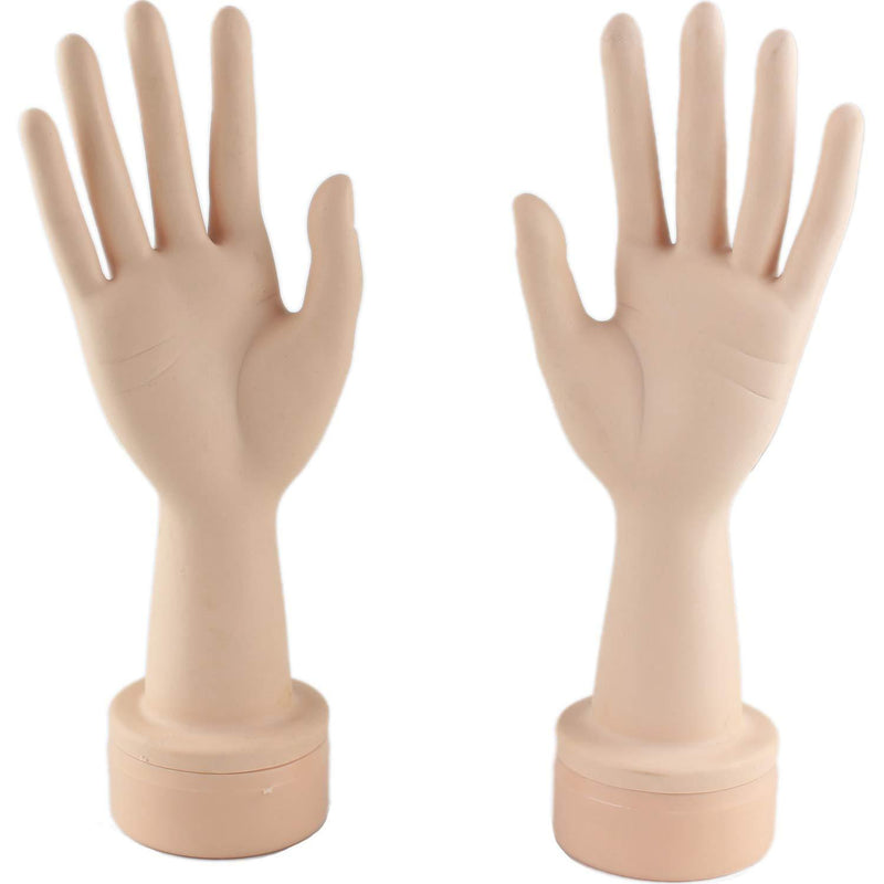 Rossy&Nancy Practice Flexible Mannequin Hand Nail Display with Soft Fingers and Practice Manicure Nails Hand by Rossy&Nancy A pair of hands - BeesActive Australia