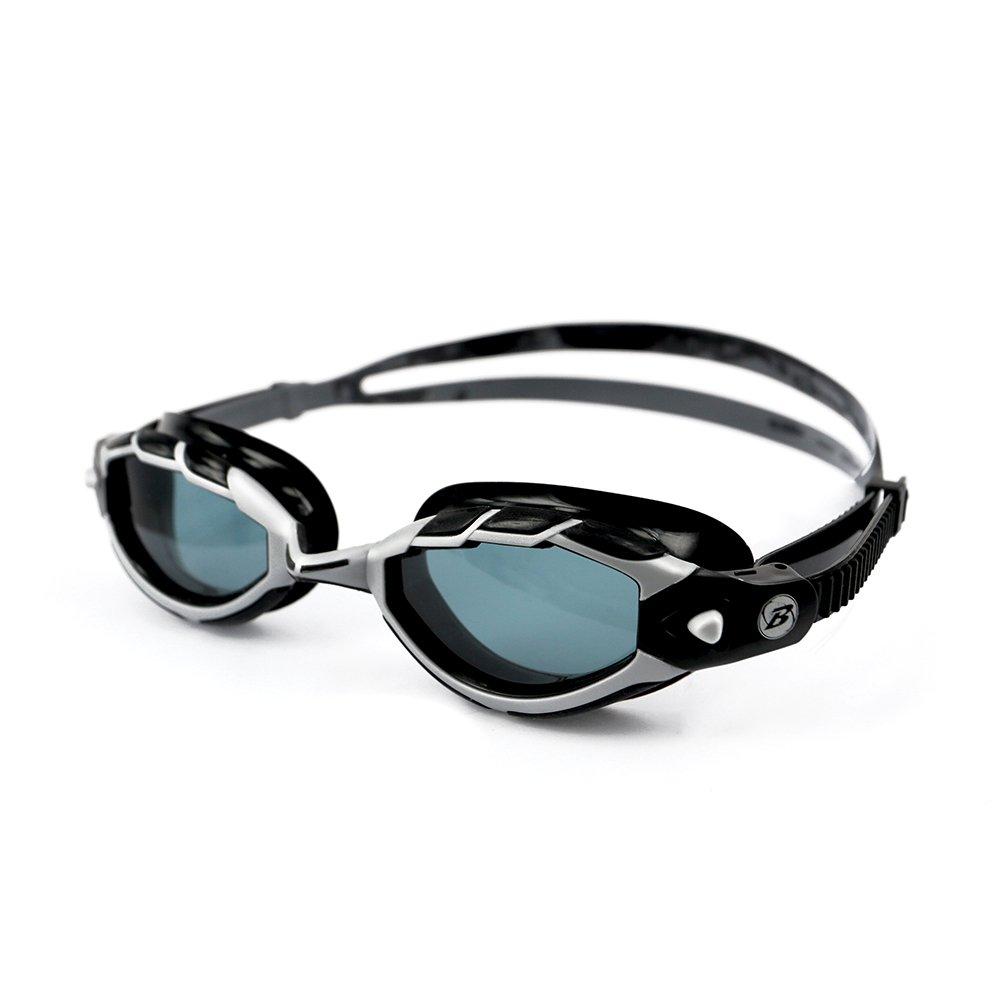 [AUSTRALIA] - Barracuda Swim Goggle Triton - Wire Frame Technology, Curved Lenses Anti-Fog UV Protection, Easy-Adjustment, Comfortable Quick Fit No Leaking, Triathlon for Adults Men Women #33925 Black-N 