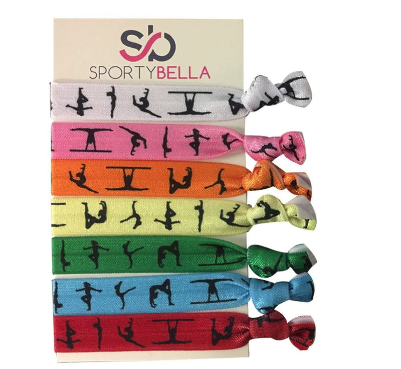 Infinity Collection Gymnastics Hair Ties- Girls Gymnastics Hair Accessories- Gymnastics Elastics for Gymnast - BeesActive Australia